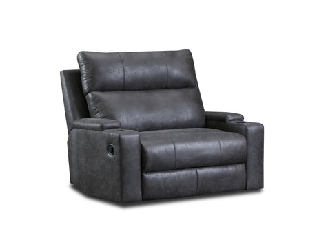 Donna Gray Polyester Oversized Recliner