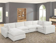 Xlcloud Beige Sectional + Ottoman