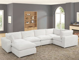Xlcloud Beige Sectional + Ottoman