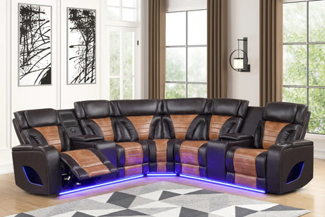 Ibiza Brown Power Reclining Sectional