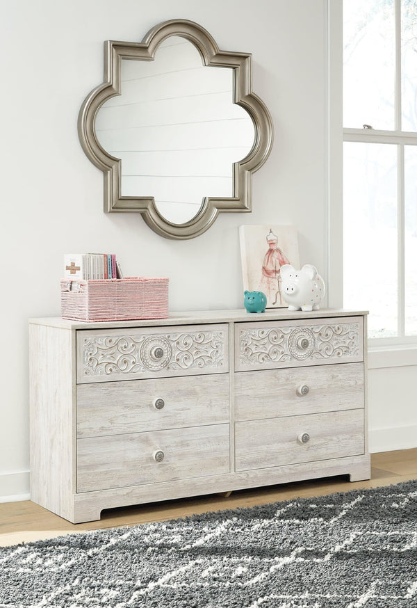 Paxberry Whitewash Dresser EB1811-231 - Ella Furniture