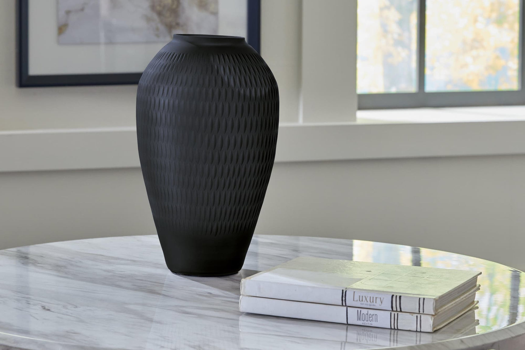 Etney Slate Vase A2000510 - Ella Furniture