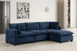 Cloud Navy Fabric Modular Sectional