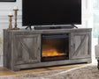 Wynnlow Gray 63" Tv Stand With Electric Fireplace - Ella Furniture