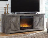 Wynnlow Gray 63" Tv Stand With Electric Fireplace - Ella Furniture