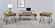 Fanning 3-piece Lift Top Coffee and End Table Set Golden Oak