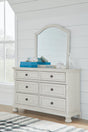 Robbinsdale Antique White Dresser And Mirror B742B10 - Ella Furniture