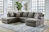 O'phannon Putty 2-Piece Sectional With Chaise 29402S2 - Ella Furniture