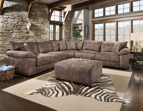 Franklin Mako Twilight Oversized Sectional with Ottoman