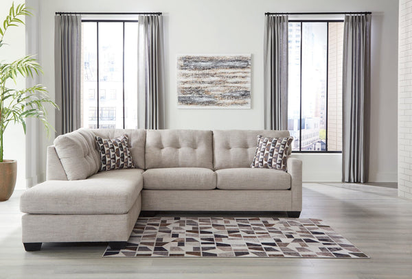 Mahoney Pebble 2-Piece Sectional With Chaise 31004S1 - Ella Furniture