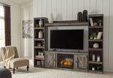 Wynnlow Gray 4-Piece Entertainment Center With Electric Fireplace EW0440W8 - Ella Furniture