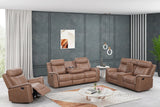 Sofia Brown 3-Piece Reclining Set