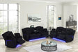 Hulk Black Fabric 3-Piece Reclining Set