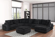 Bazooka Black 7-Piece Sectional