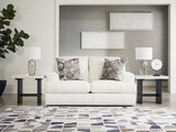 Karinne Linen Velvet Loveseat - Ella Furniture