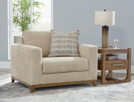Parklynn Desert Chenille Oversized Chair - Ella Furniture