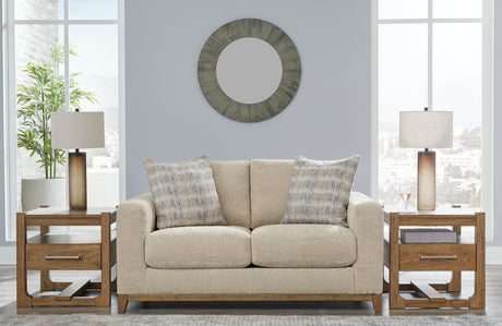 Parklynn Desert Chenille Loveseat - Ella Furniture