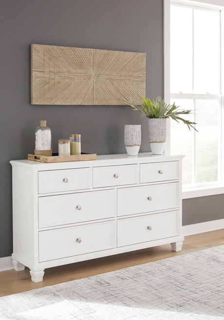 Fortman White Dresser - Ella Furniture
