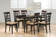 Gabriel Cappuccino Extension Leaf Dining Room Set