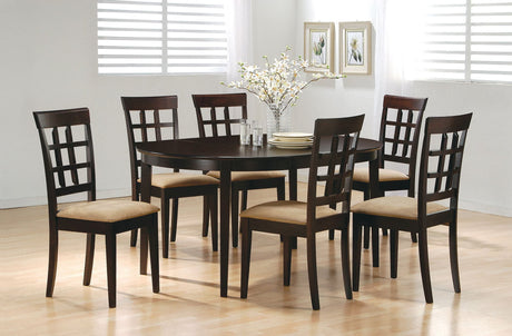 Gabriel Cappuccino Extension Leaf Dining Room Set