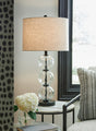 Airbal Clear/black Table Lamp (Set Of 2) - Ella Furniture