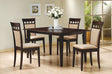 Gabriel Cappuccino Upholstered Back Rectangular 59-inch Dining Room Set