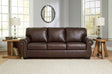 Colleton Dark Brown Leather Sofa - Ella Furniture