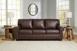 Colleton Dark Brown Leather Sofa - Ella Furniture
