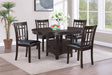 Lavon Espresso Oval Extension Leaf Dining Room Set