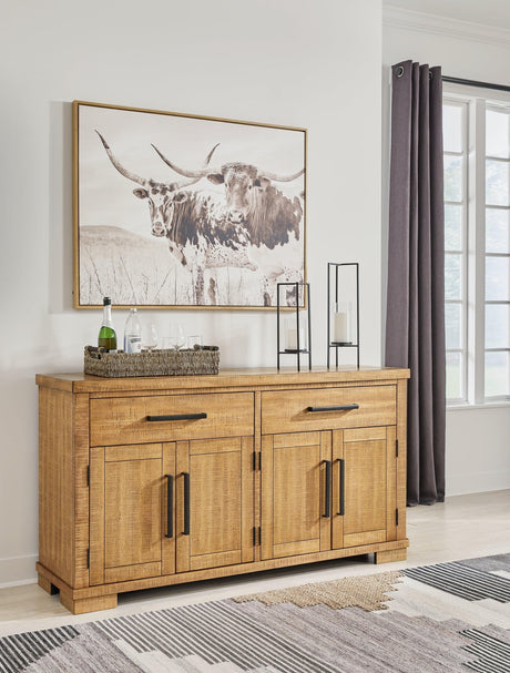 Havonplane Brown Dining Server - Ella Furniture