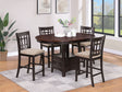 Lavon Chestnut Oval Counter Height Set