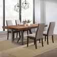 Spring Taupe Rectangular Dining Room Set