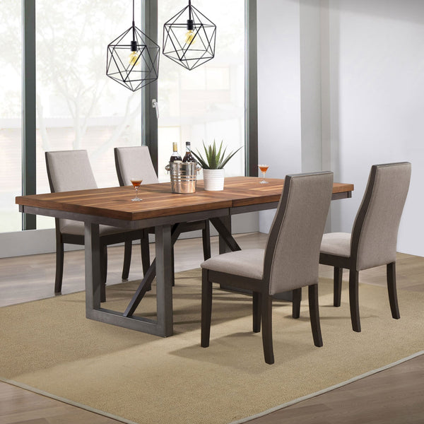 Spring Taupe Rectangular Dining Room Set