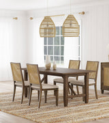 Matisse Light Brown Rectangular Dining Room Set