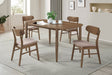 Dortch Walnut Oval Solid Wood Dining Room Set