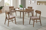 Dortch Walnut Oval Solid Wood Dining Room Set