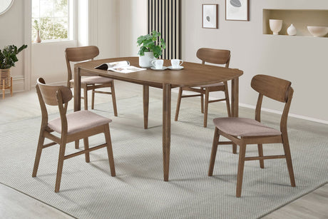 Dortch Walnut Oval Solid Wood Dining Room Set