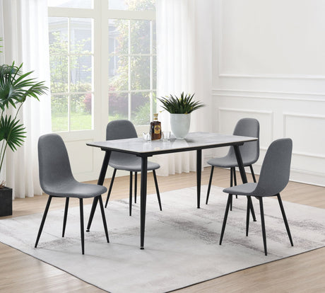 Dennison Grey Rectangular Dining Room Set