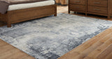 Langrich Blue/gray/cream 7'10" X 10'6" Rug - Ella Furniture