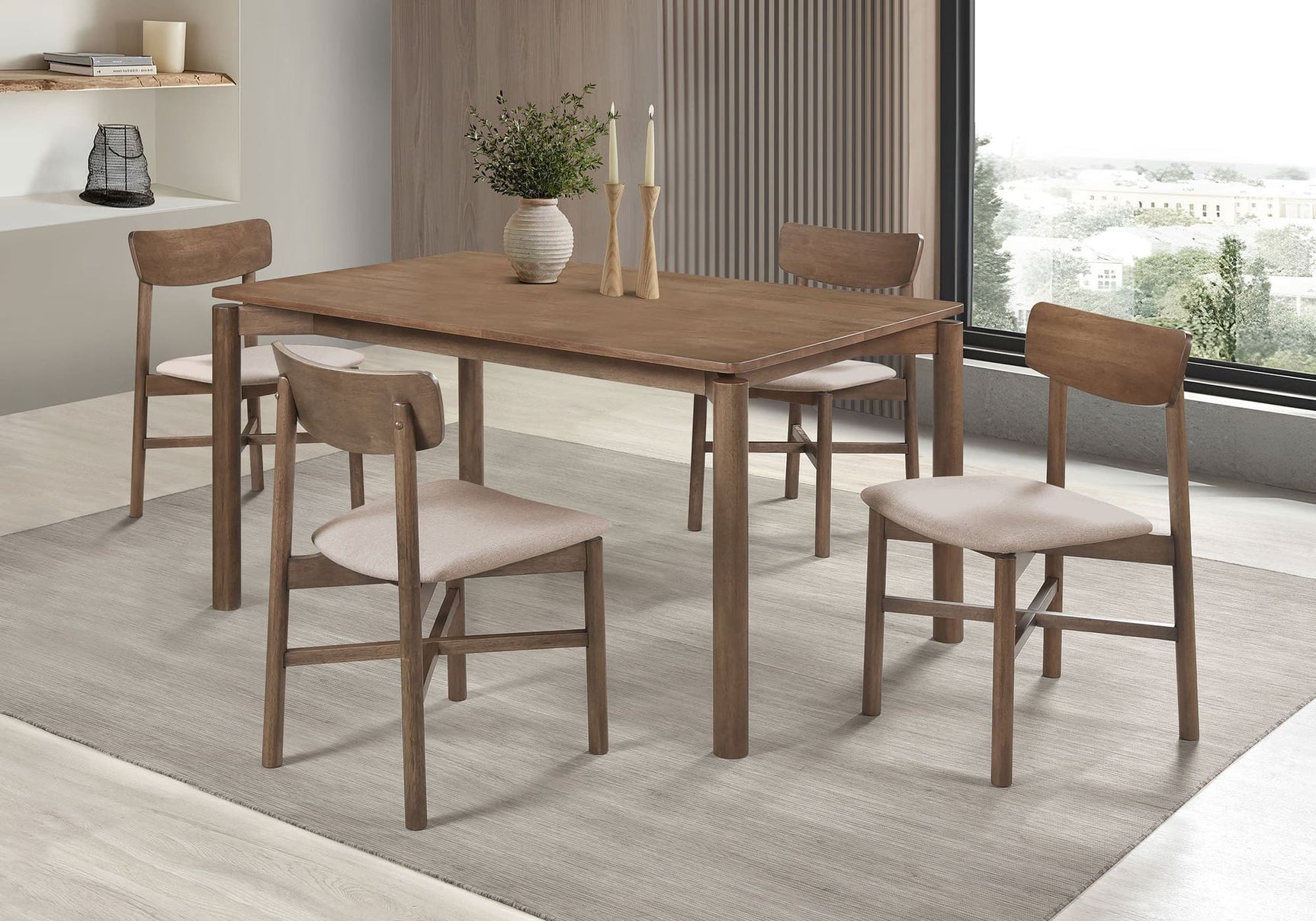 Parkridge Brown 59-inch Wood Dining Room Set