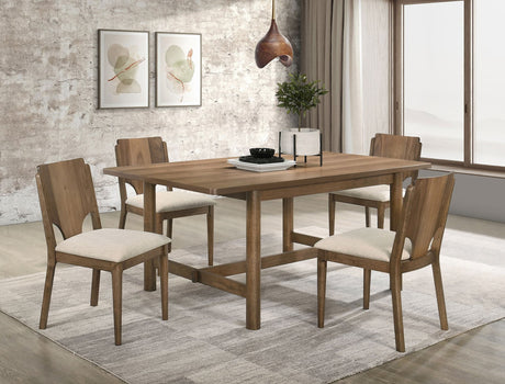 Crestmore Brown Rectangular Dining Room Set