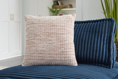 Nashlin White/rust Pillow (Set Of 4) - Ella Furniture