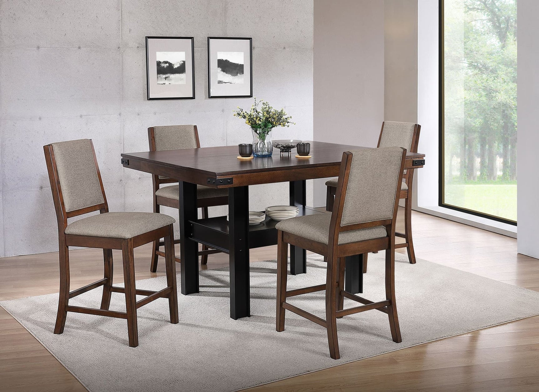 Patterson Mango Oak Counter Height Set