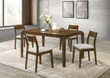 Almonte Dark Brown 59-inch Rectangular Dining Set