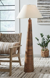 Danset Brown Floor Lamp - Ella Furniture