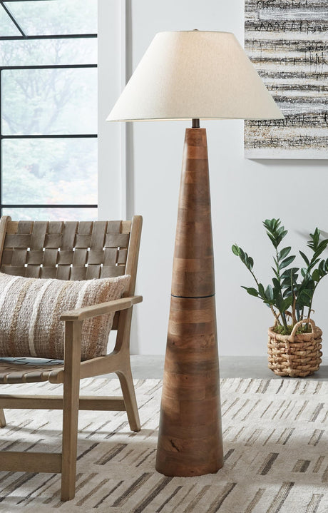Danset Brown Floor Lamp - Ella Furniture
