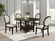 Twyla Dark Cocoa 60-inch Round Wood Dining Room Set