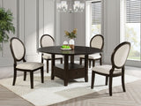 Twyla Dark Cocoa 60-inch Round Wood Dining Room Set