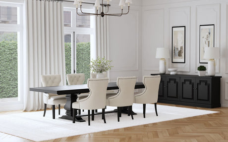 Florence Beige 126-inch Extension Dining Room Set