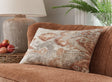 Aprover Rust Gray White Pillow (Set of 4)